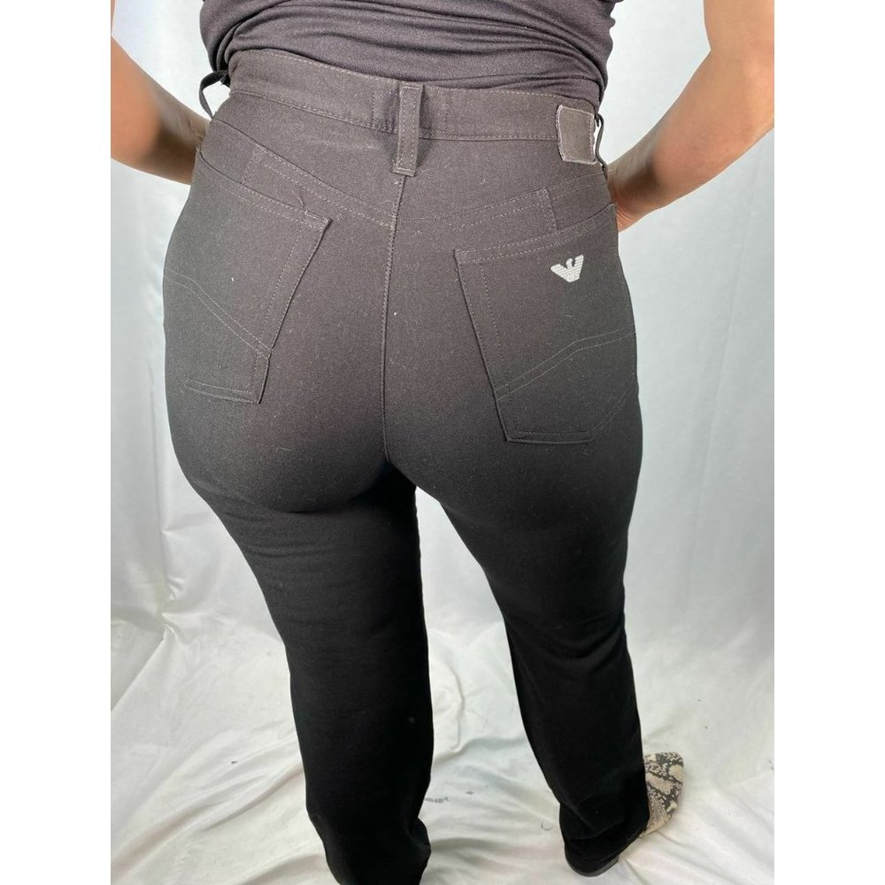 Armani Jeans Black Jeans/Pants with Back Pocket Lo